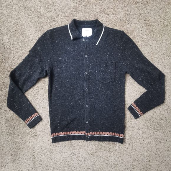 Mens Percival Wool knitwear | Color: Gray Oxford | Size M - Picture 1 of 11